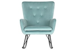 DKD Home Decor Mecedora Verde Jade Negro 90 x 92 x 68 cm
