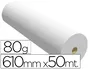 Sprintjet Papel para Plotter Reprografía 610mm x 50m, 80 g/m², Blanco, para Impresión Ink-Jet Monocromo, Rollo de 50 Metros