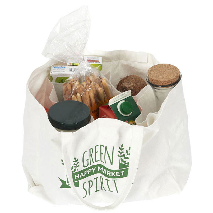 Entre Temps Bolsa Compra Con Bolsillos 100% Algodón