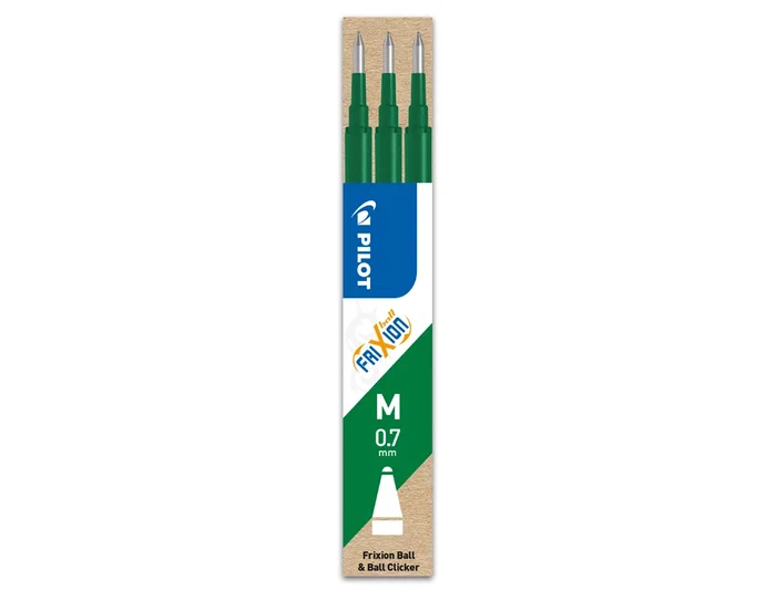 Pilot Recambio Bolígrafo Frixion 0.7 Verde Pack 3 Ud