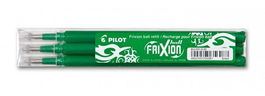 Pilot Recambio Bolígrafo Frixion 0.7 Verde Pack 3 Ud