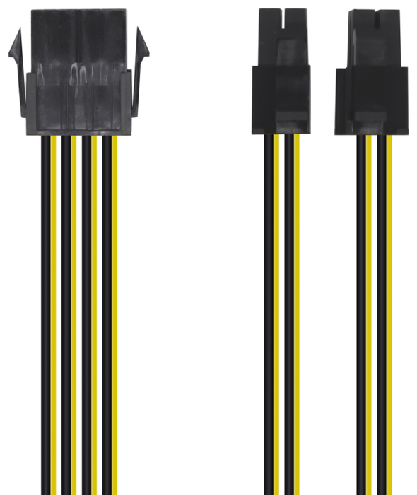 Aisens Cable de Alimentación 8-pin EPS12V a 4+4 pin Macho, 30 cm Aisens Cable de Alimentación 8-pin EPS12V a 4+4 pin Macho, 30 cm