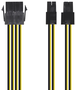 Aisens Cable de Alimentación 8-pin EPS12V a 4+4 pin Macho, 30 cm