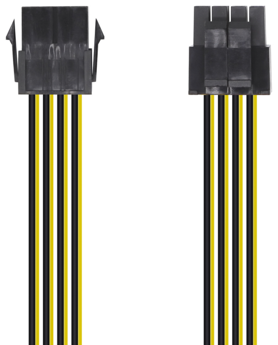 Aisens Cable de Alimentación 8-pin EPS12V a 4+4 pin Macho, 30 cm Aisens Cable de Alimentación 8-pin EPS12V a 4+4 pin Macho, 30 cm