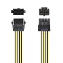 Aisens Cable Alimentación CPU A131 0419, Extensión 8 Pin a 4+4 Pin EPS para Microprocesador, Negro, 30 cm