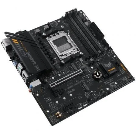 Asus TUF GAMING A620M-PLUS WiFi - Placa Base AMD A620 Socket AM5 (Ryzen 7000/8000/9000) Micro-ATX, DDR5, PCIe 4.0, 2.5GbE, 2x M.2, Aura Sync, 90MB1EZ0-M0EAY0