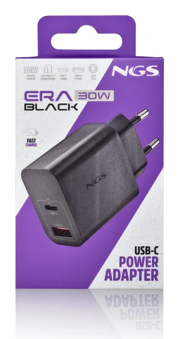 Cargador de pared gan ngs era 30w 1xusb tipo-c 1xusb 30w
