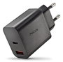 NGS ERA 30W BLACK Cargador de Pared GaN USB-C y USB-A