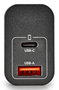 NGS ERA 30W BLACK Cargador de Pared GaN USB-C y USB-A