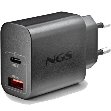 Ngs Cargador de pared Gan Era 30W 1xUSB Tipo-C 1xUSB Blanco
