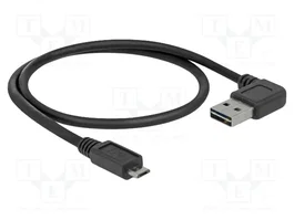 DeLOCK Cable USB 2.0 Tipo A a Micro-B 0,5m con Conector Angular