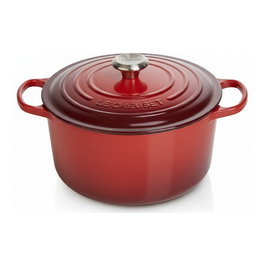 Le Creuset Signature Bräter redondo 24 cm rojo