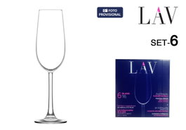 LAV Set de 6 Copas de Champán Island 22cl