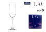 LAV Set de 6 Copas de Champán Island 22cl