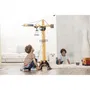 Dickie Toys Grúa Guiada por Cable 120cm Amarillo con Accesorios y Figura