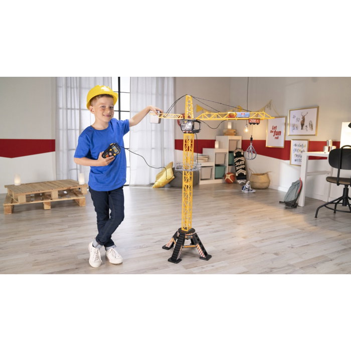 Dickie Toys Mega Grúa de Construcción de 120 cm con Control Remoto
