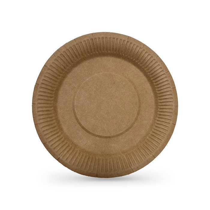 Algon Set 10 Platos de Cartón Kraft 23 cm (18 Unidades)