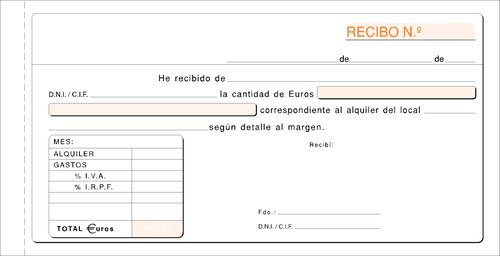 Talonario Alquiler Iva Duplicado Loan (Set de 10) Talonario Alquiler Iva Duplicado Loan (Set de 10)