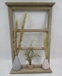 DKD Home Decor Decoración de Pared MDF Natural 30x5x45 cm