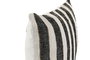 DKD Home Decor India lino 2c25 Cojin Tradicional Blanco Negro 45 x 45 cm Algodon y Viscosa (2 Unidades)