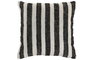 DKD Home Decor India lino 2c25 Cojin Tradicional Blanco Negro 45 x 45 cm Algodon y Viscosa (2 Unidades)