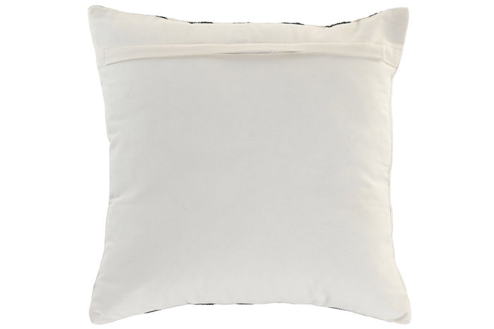 DKD Home Decor India lino 2c25 Cojin Tradicional Blanco Negro 45 x 45 cm Algodon y Viscosa (2 Unidades)