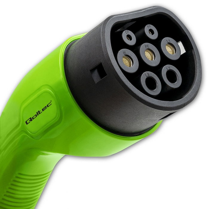 Qoltec Cargador móvil para vehículos eléctricos EV 2 en 1 Tipo 2 3.5kW Wi-Fi LCD 5m