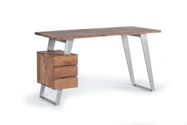 Giner Y Colomer Escritorio Madera de Mango y Metal Natural con Montaje