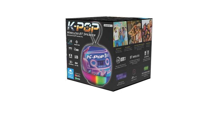 Cefa Altavoz Portátil Bluetooth K-Pop con Luces LED
