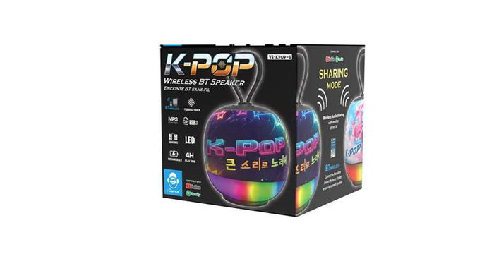 Cefa Altavoz Portátil Bluetooth K-Pop con Luces LED
