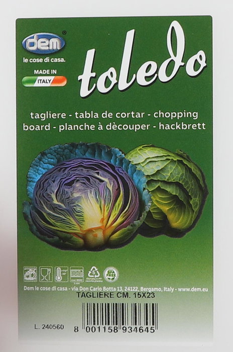 Dem Tabla de Cortar Taglieri Blanca 22.5x14.5x0.4cm
