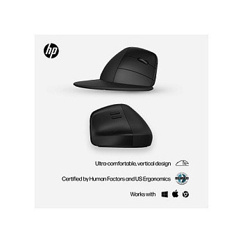 HP Ratón Ergonómico Vertical 925 Inalámbrico Negro HP Ratón Ergonómico Vertical 925 Inalámbrico Negro