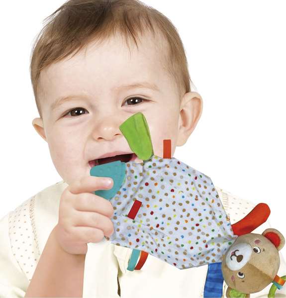 Clementoni Mantita Doudou Dulce Osito Portachupete 18x25x6cm Clementoni Mantita Doudou Dulce Osito Portachupete 18x25x6cm