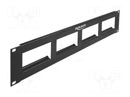 DeLOCK Recorte del panel de conexiones Easy 45 19″ 2U Negro