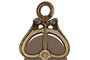 DKD Home Decor Reloj de Pared con Polea, Surtido de 2 Unidades en Hierro y Cristal