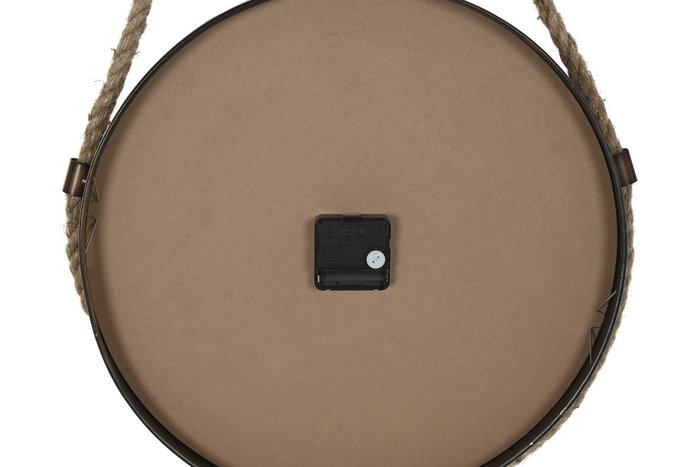 DKD Home Decor Reloj de Pared con Polea, Surtido de 2 Unidades en Hierro y Cristal