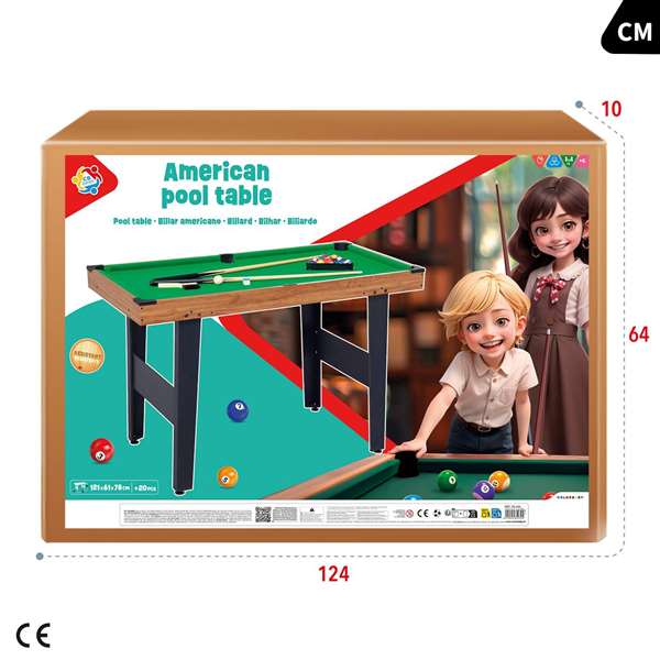 Color Baby Billar Americano Cb Games 121X61X78 Cm Color Baby Billar Americano Cb Games 121X61X78 Cm
