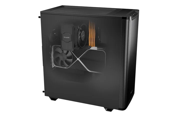be quiet! Pure Base 501 BG073 - Caja PC Torre Media ATX Negro con 2 Ventiladores 140mm Preinstalados, Soporta mATX/ITX