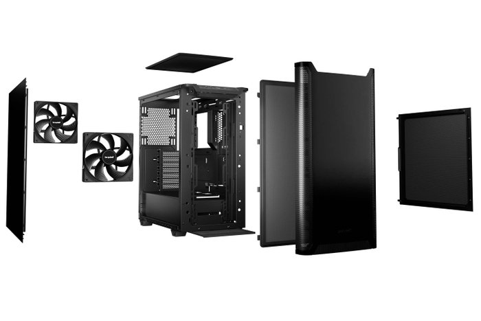 be quiet! PURE BASE 501 Black Midi Tower Negro be quiet! PURE BASE 501 Black Midi Tower Negro