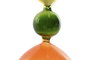 DKD Home Decor Reloj De Arena Decorativo Naranja Verde 10.3 x 19.5 x 10.3 cm (2 Unidades)