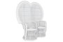 DKD Home Decor Sillón Balines Blanco Ratán 68 x 145.5 x 157 cm