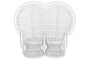 DKD Home Decor Sillón Balines Blanco Ratán 68 x 145.5 x 157 cm