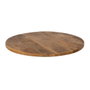 Ixia Tablero de Mesa Redondo en Madera de Mango Natural 70 x 70 x 3 cm