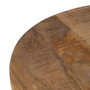 Ixia Tablero de Mesa Redondo en Madera de Mango Natural 70 x 70 x 3 cm