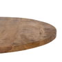 Ixia Tablero de Mesa Redondo en Madera de Mango Natural 70 x 70 x 3 cm