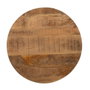 Ixia Tablero de Mesa Redondo en Madera de Mango Natural 70 x 70 x 3 cm