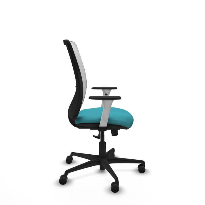 PIQUERAS Y CRESPO Silla de oficina Zulema con mecanismo Sincro, Turquesa y Blanco PIQUERAS Y CRESPO Silla de oficina Zulema con mecanismo Sincro, Turquesa y Blanco