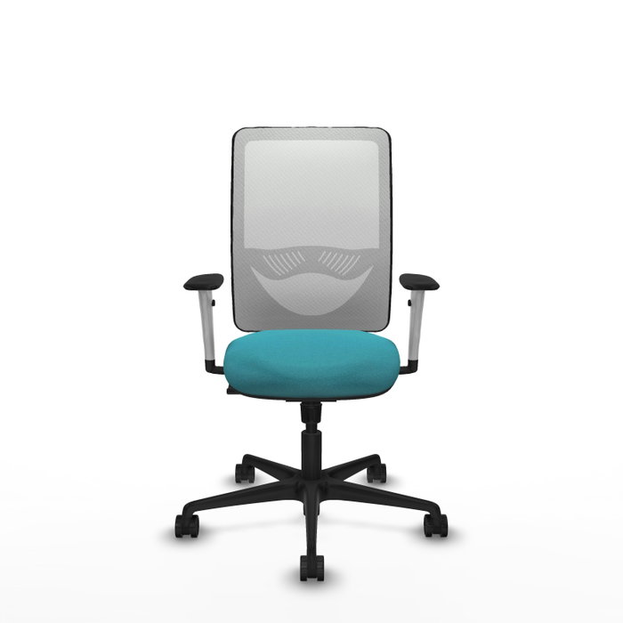 PIQUERAS Y CRESPO Silla de oficina Zulema con mecanismo Sincro, Turquesa y Blanco PIQUERAS Y CRESPO Silla de oficina Zulema con mecanismo Sincro, Turquesa y Blanco