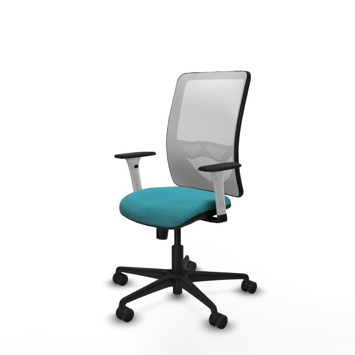 PIQUERAS Y CRESPO Silla de oficina Zulema con mecanismo Sincro, Turquesa y Blanco PIQUERAS Y CRESPO Silla de oficina Zulema con mecanismo Sincro, Turquesa y Blanco