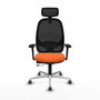 PIQUERAS Y CRESPO Silla de oficina Cilanco Naranja y Negro
